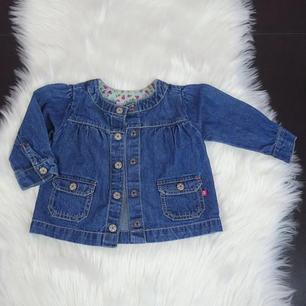 Clearance!💎5/$25 Carter's Denim Jean Jacket Baby Adorable 18 Mos